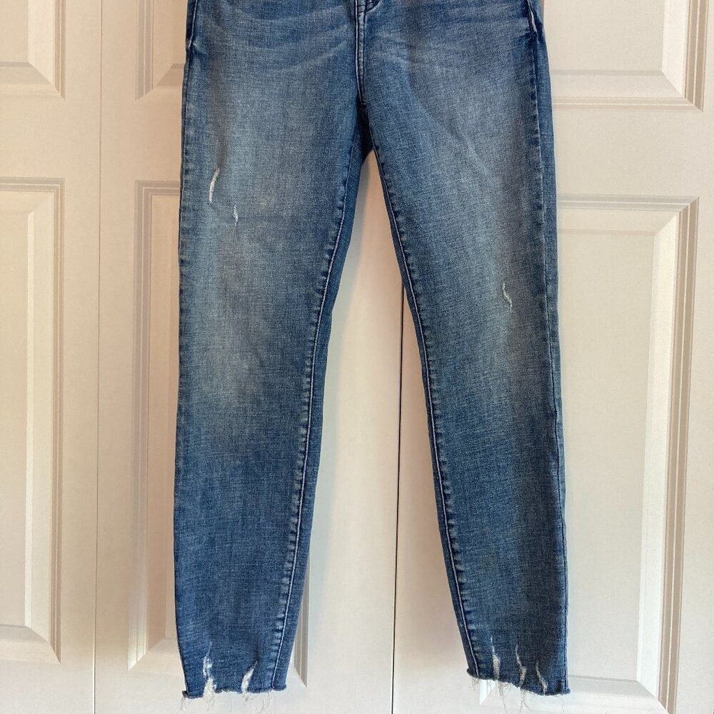 Pistola Jeans Womens Size 28 Blue Skinny Ankle Distressed Mid Rise Pants Denim - Picture 2 of 8